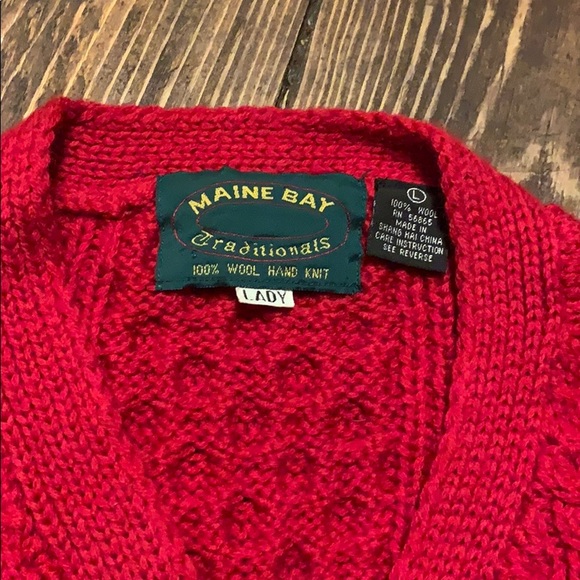 Maine Bay Traditionals Wool button up sweater - Picture 3 of 5